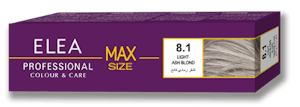 Size Max Hair Color 8.1 Light Ash Blond  100Ml Elea