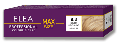 Max Size Hair Color 9.3 Golden Light Blond 100Ml Elea